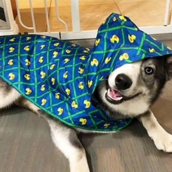 Dog Rain Poncho rain jacket size large new! Anchor style - Picture 2 of 4